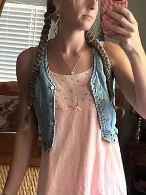 Light Blue Denim Vest